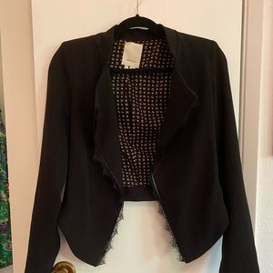 Lacy black blazer
